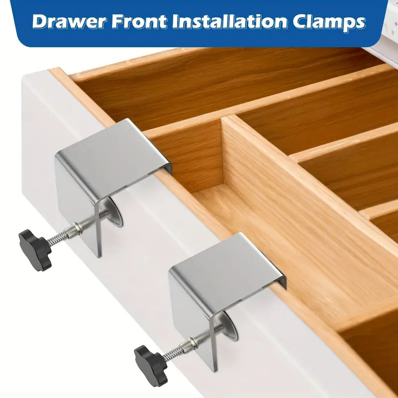 2-Pack Cabinet Drawer Front Clamp & Clip Alignment Tool for Easy Installation &