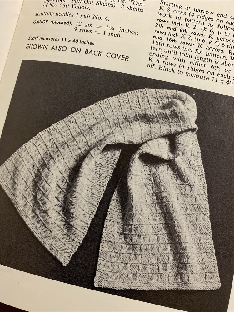 Knits For Men Sweaters And Accessories Pattern Booklet