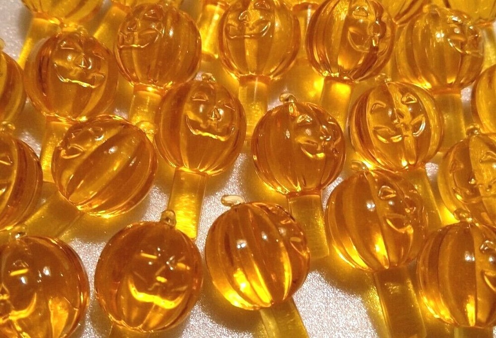 20 Pumpkin Lights, bulbs For Decorating Halloween Ceramic Trees!
