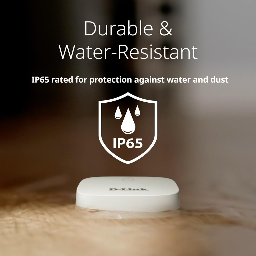 D-Link Water Leak Sensor Remote Battery Powered Long-Range Compatible SW-A11KT S
