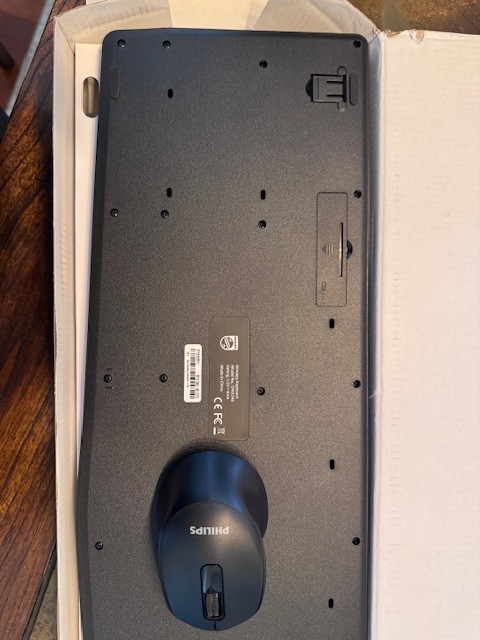 PHILIPS Wireless Keyboard and Mouse Combo-Ergonomic Keyboard and Mouse Wireless