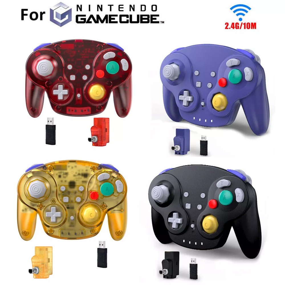 Wireless 2.4 G For Nintendo GameCube NSO Switch PC Mac Windows USB Controller