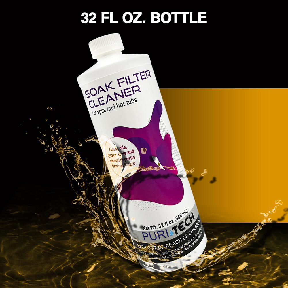 Puri Tech Spa Soak Filter Cleaner Effectively Removes Minerals Oils from Spa