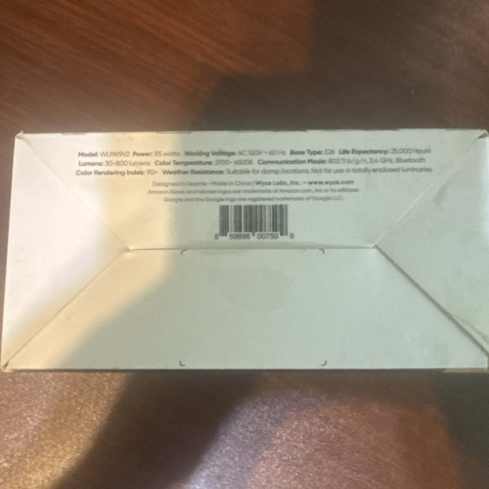 Wyze Bulb White Dimmable 2-pack 800 Lumens LED Light Bulb Brand New In Box