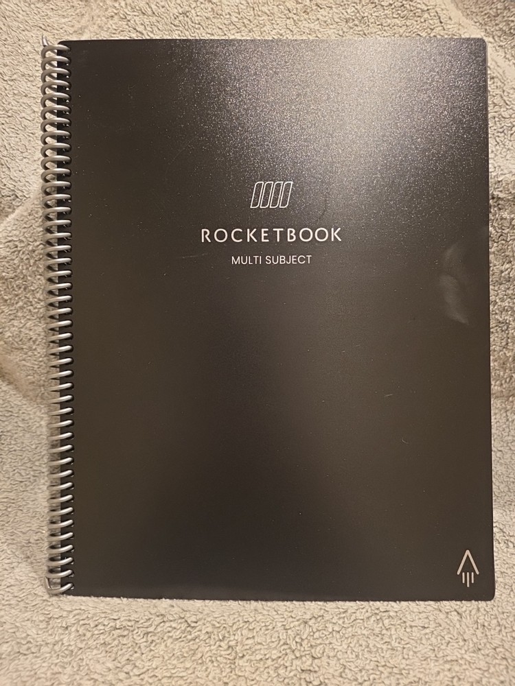 Rocketbook Multi Subject Spiral Notebook Black