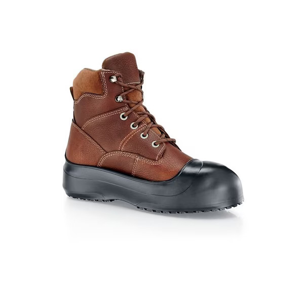Overboots, Plain Toe, Rubber, 2 in Height, Pull On Closure, SFC-2 Sole, Black, M
