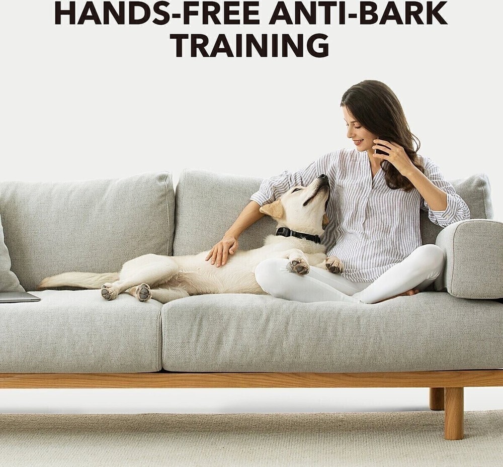 2Pcs Dog Bark Control Shock Collar Two Safe Training Modes for Pets Rechargeable