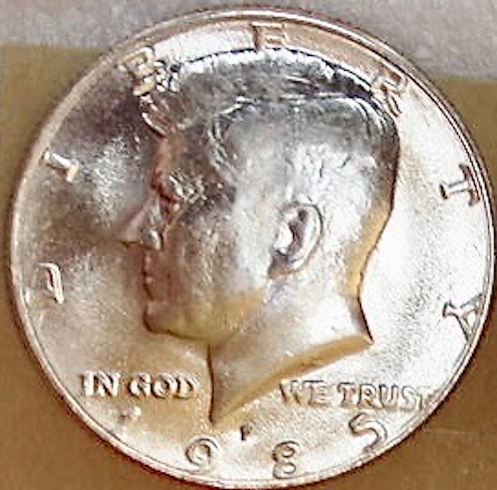 1985 P+D KENNEDY HALF DOLLAR SET, RETURNS OK