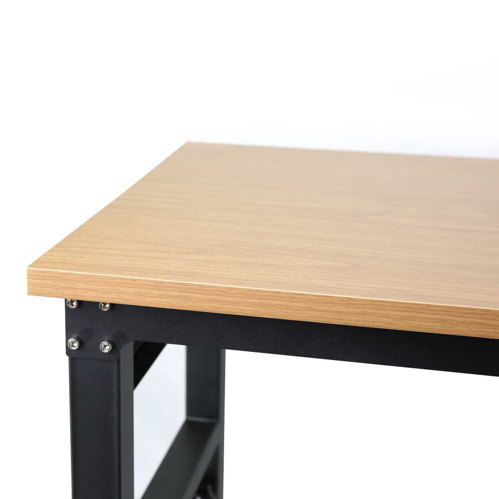 Rolling Heavy-Duty Adjustable Workbench w/4 Universal Wheels&4 Rubber Feet