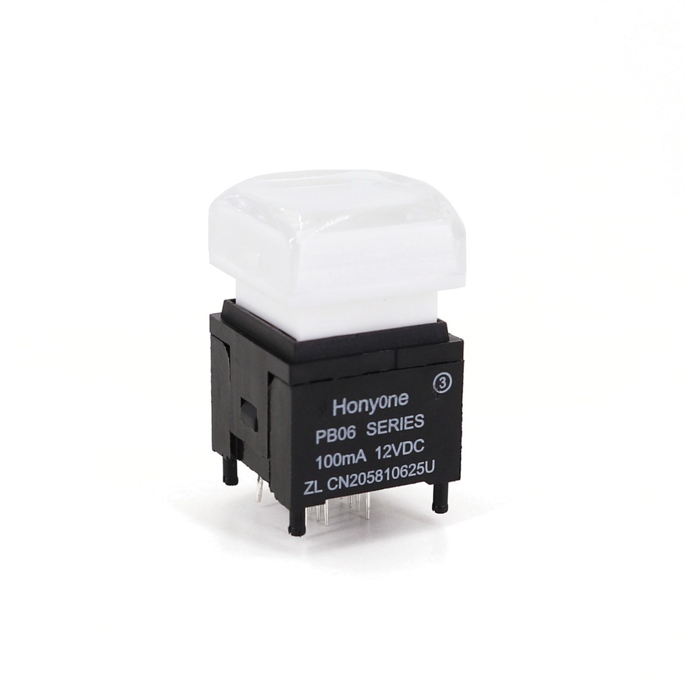 PB06-B Square 15*15mm RGB LED 2+8Pin Momentary Video Processor Pushbutton Switch