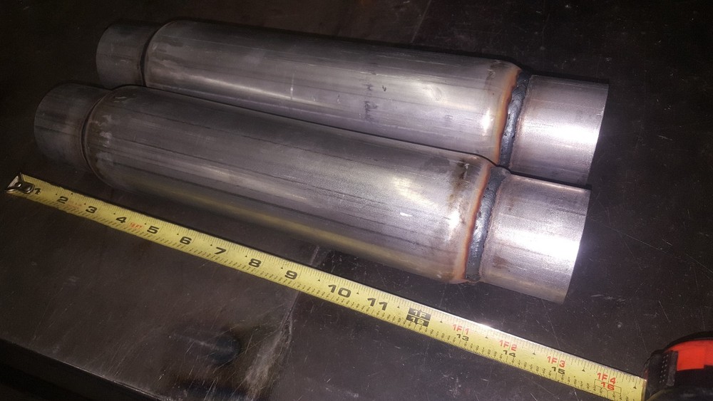 11" Chambered Muffler 2.5" High Performance 1 pair