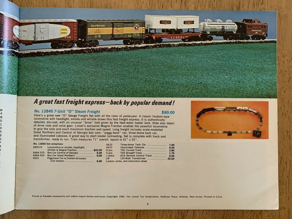 1966 Lionel Catalog