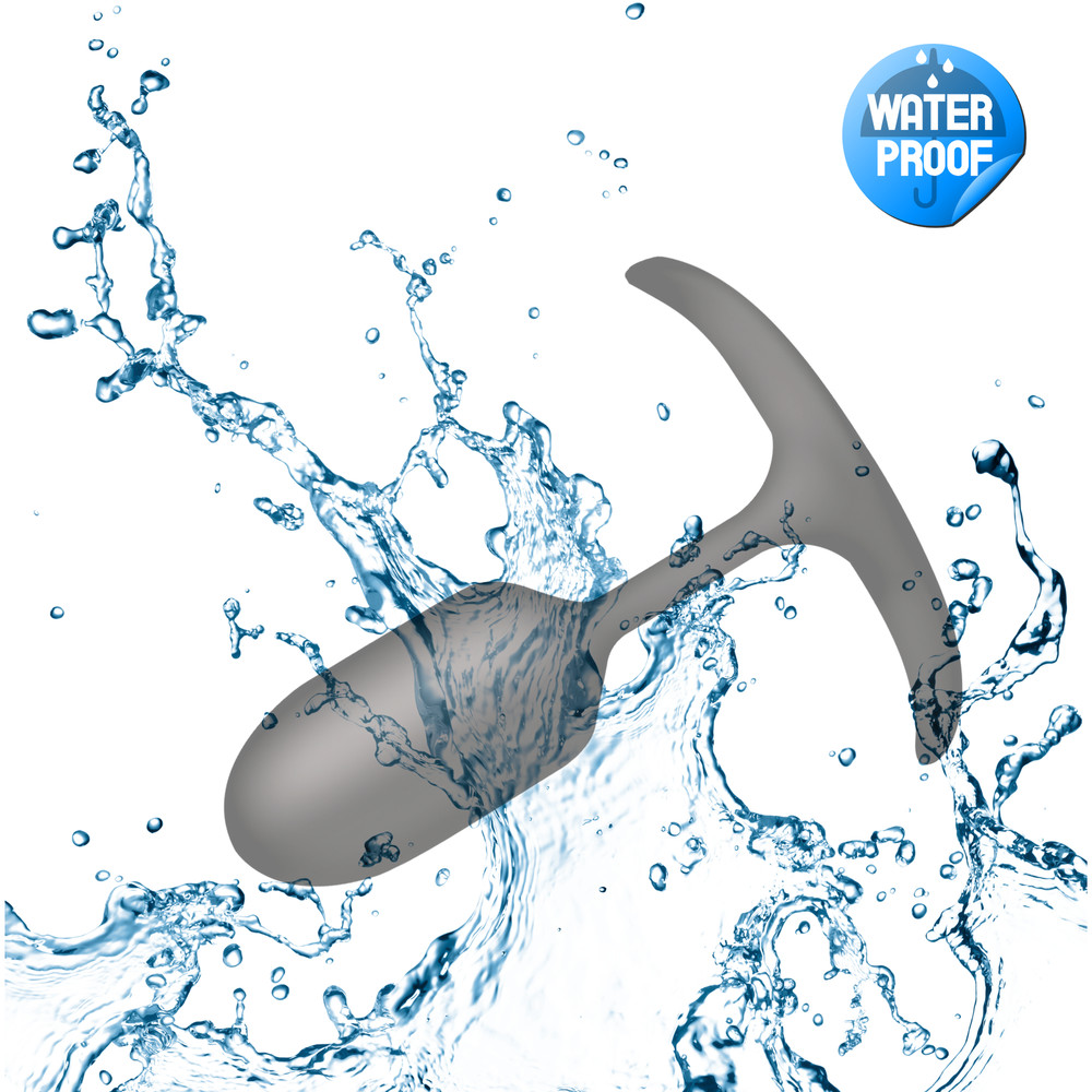 Vibrating Weighted Silicone Anal Plug Remote Control Probe Rechargeable Medium