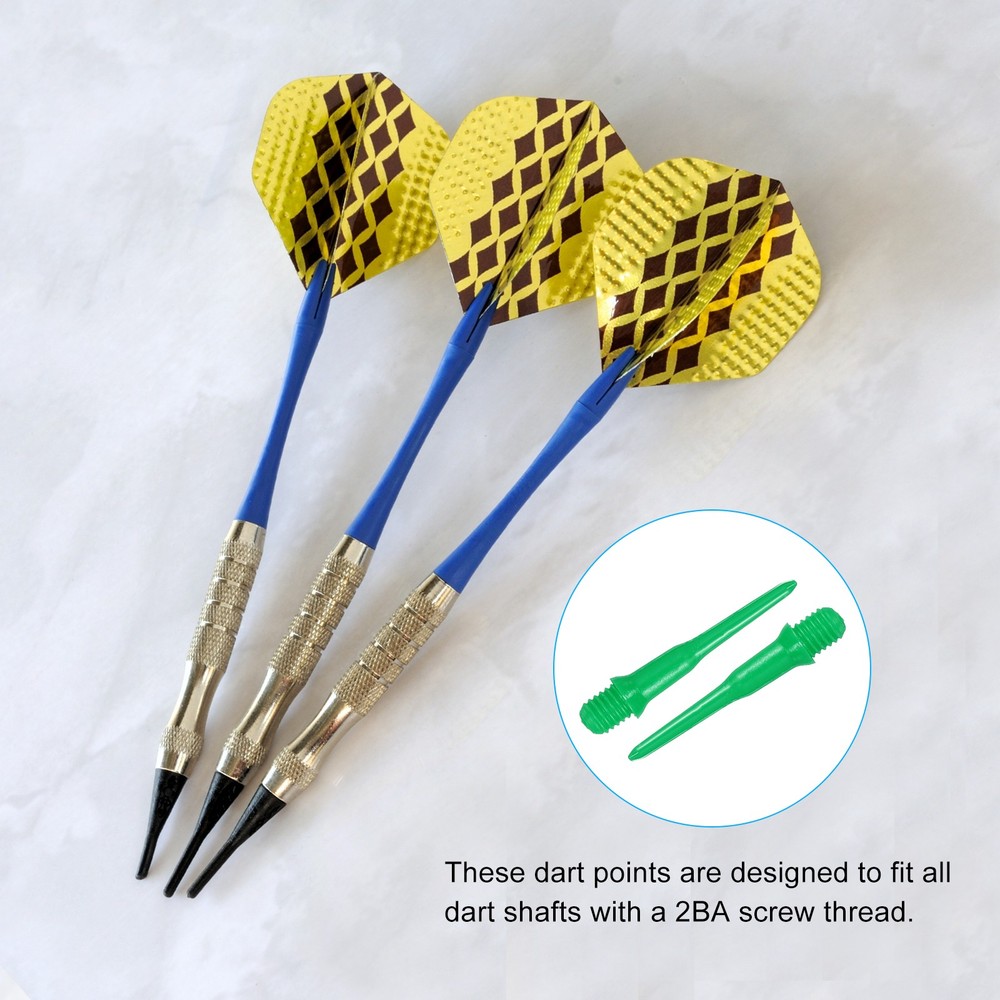 Plastic Dart Tips, 150 Pack 2BA Thread Soft Dart Tips Dart Accessories, Green