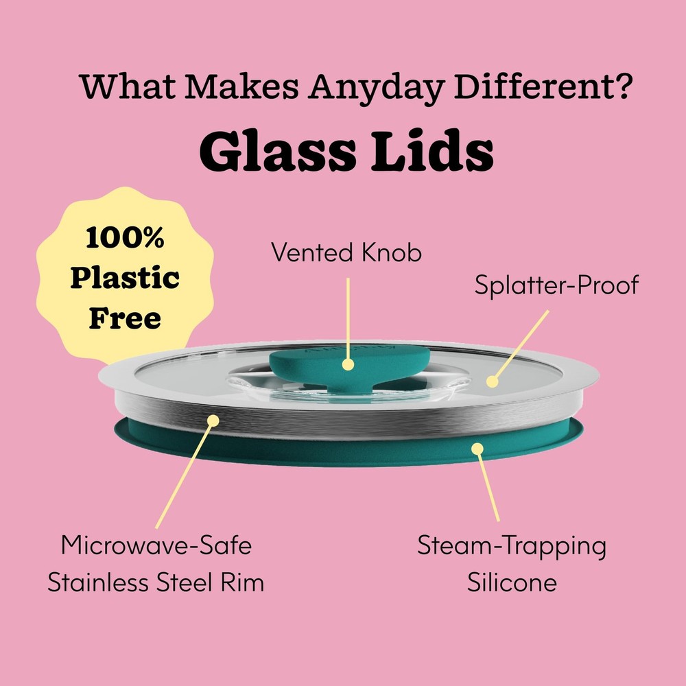 Cookware Plasticfree Microwave Dish 2piece Medium Deep Glass Storage Container W
