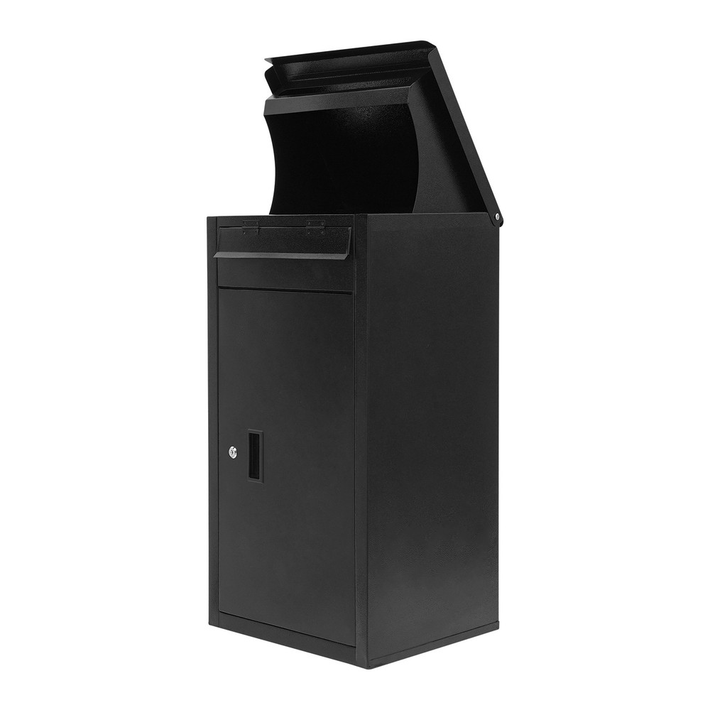 Wall-Mounted Parcel Drop Box, Package Delivery Box, Large Mail Box with Key Lock