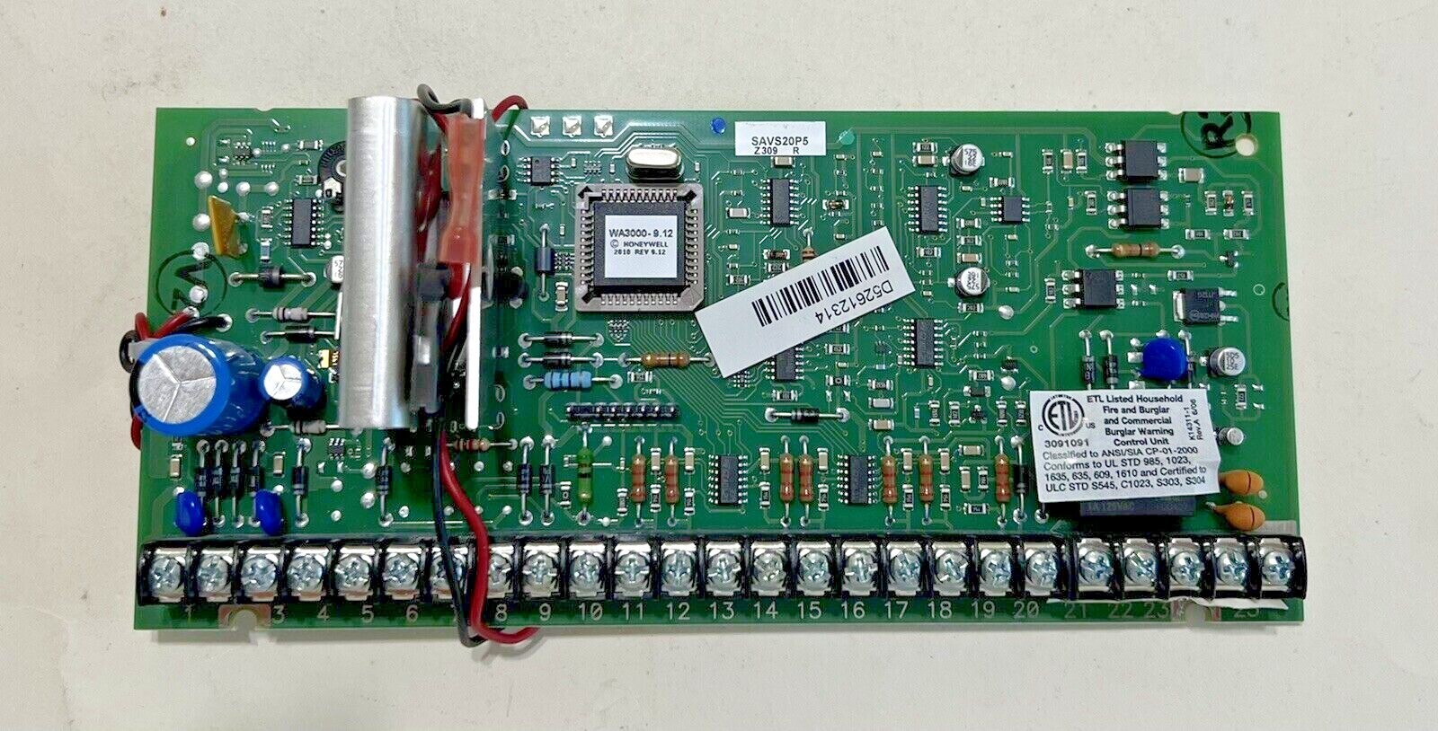 HONEYWELL ADEMCO VISTA SECURITY V20P5 v9.12 CONTROL BOARD + SA5881-6NECRH RCVR