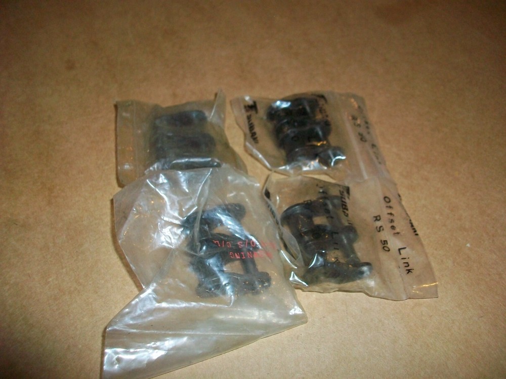 4PC TSUBAKI OFFSET CHAIN LINK RS50 NEW