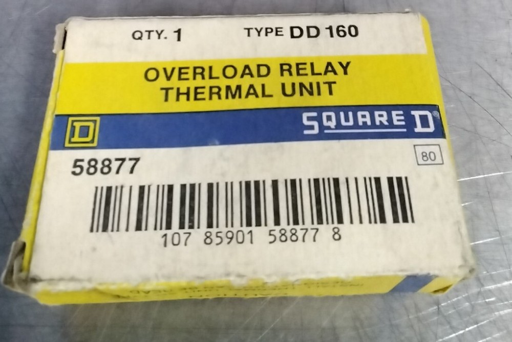 NEW Squared Overload Relay Thermal Unit Type Dd160