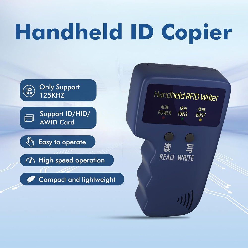 Handheld ID Copier 125Khz RFID Reader Writer Duplicator Handheld RFID Copier Use