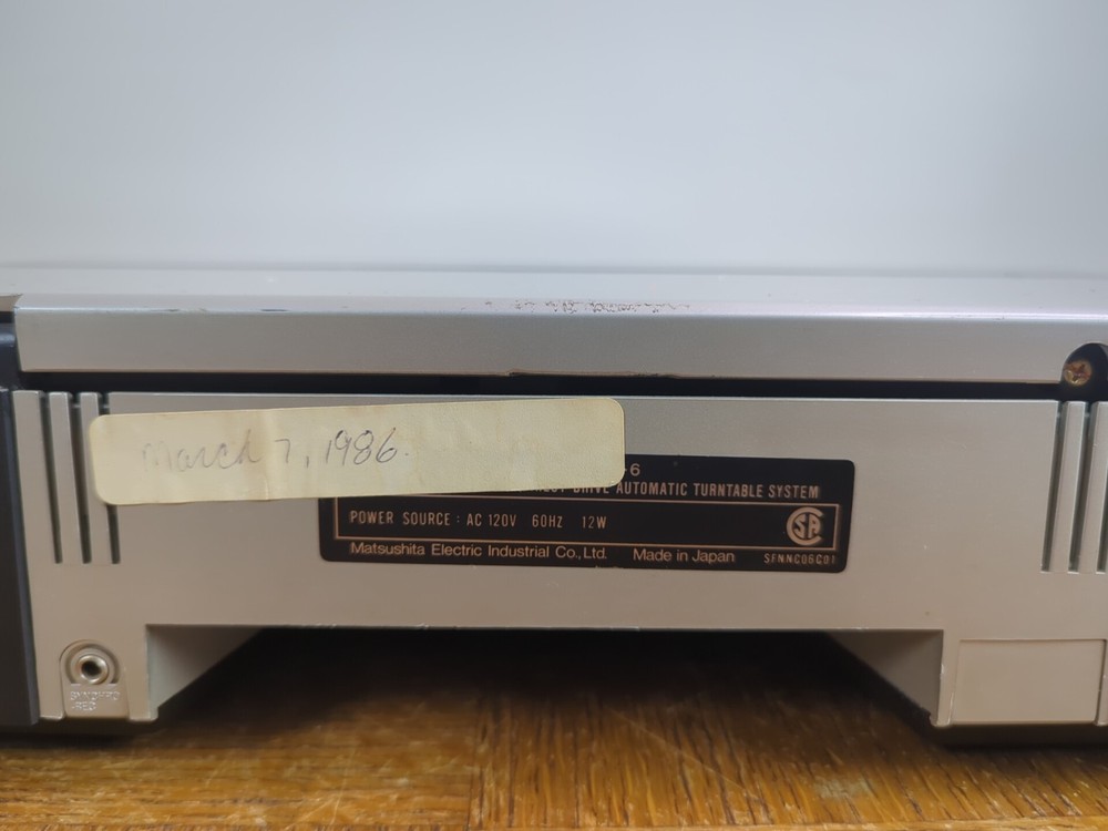 Technics SL-6 Direct Drive Automatic Turntable System - Fully Tested & Working