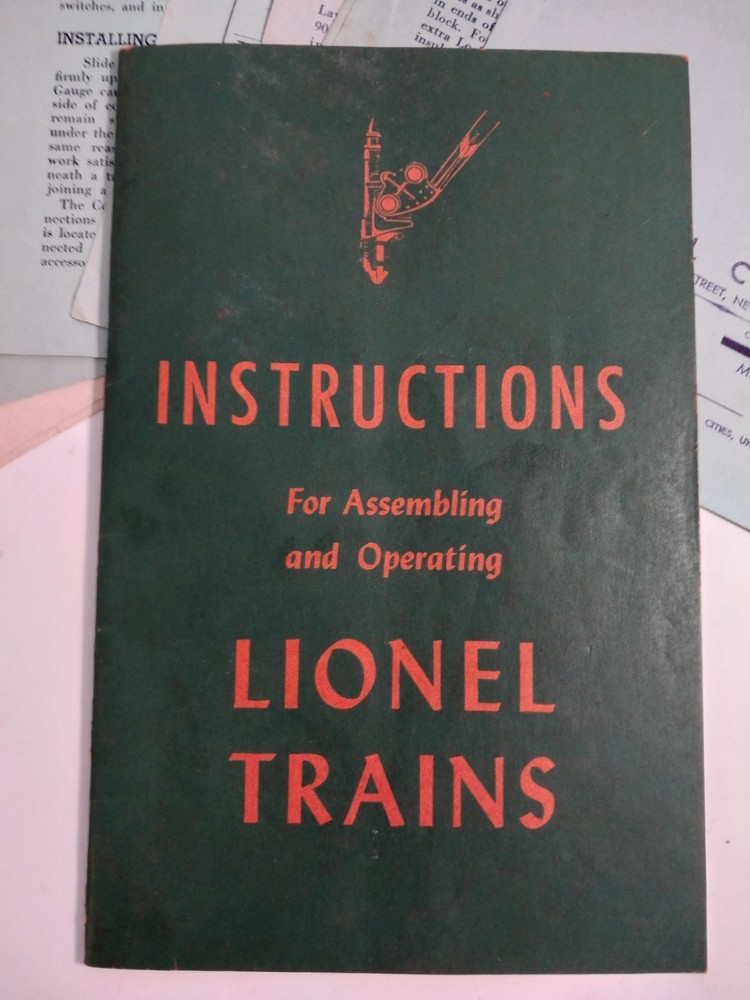 1946 Instructions For Assembling & Operating Lionel Trains & 7 Instruction Lot