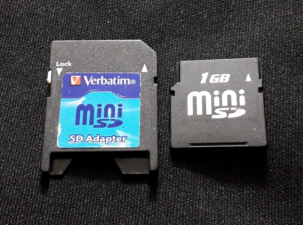1GB Mini SD Card + SD Memory Adapter - For Digital Camera UK