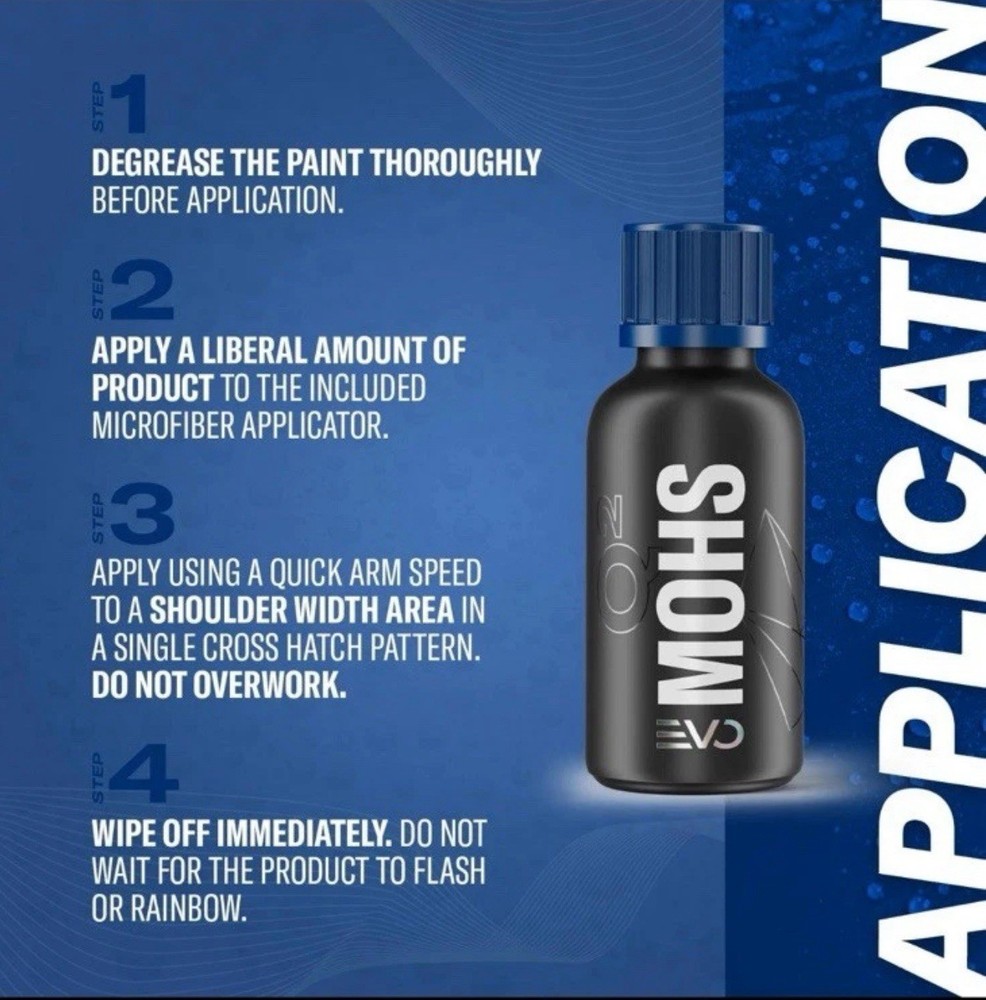 (2 BOTTLES) 50ML MOHS EVO Ceramic Coating,