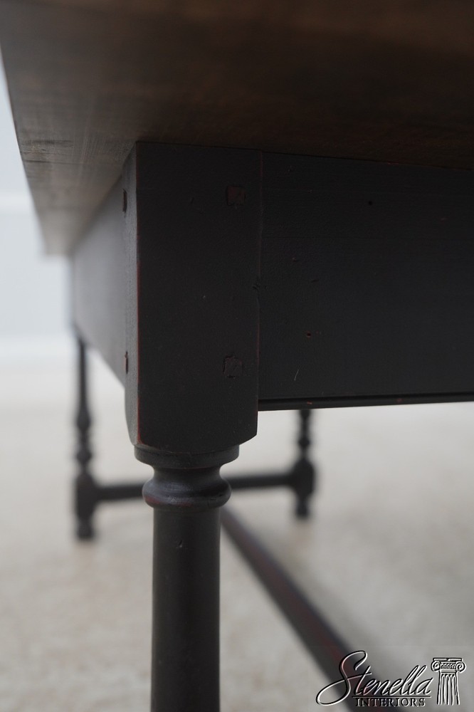 L72585: Tiger Maple Top Black Base Coffee Table