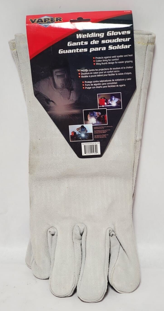 WELDING GLOVES 41239 WHITE - 1 PAIRS
