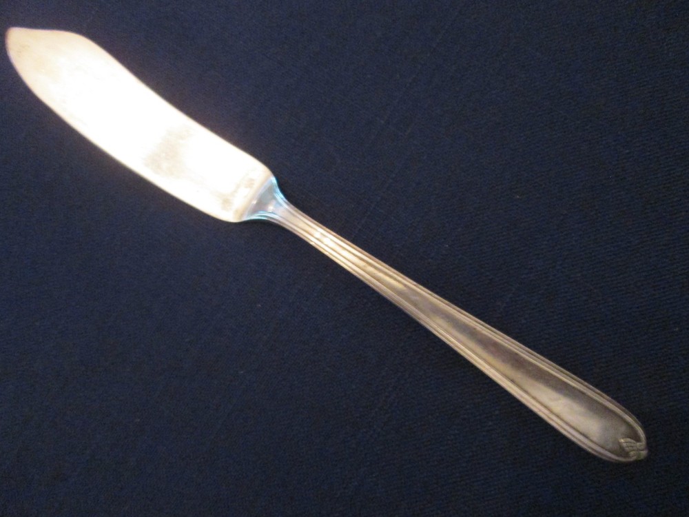 MASTER SPREADER! Vintage PRESTIGE silverplate LONGCHAMPS CHAUMONT pattern LOVELY