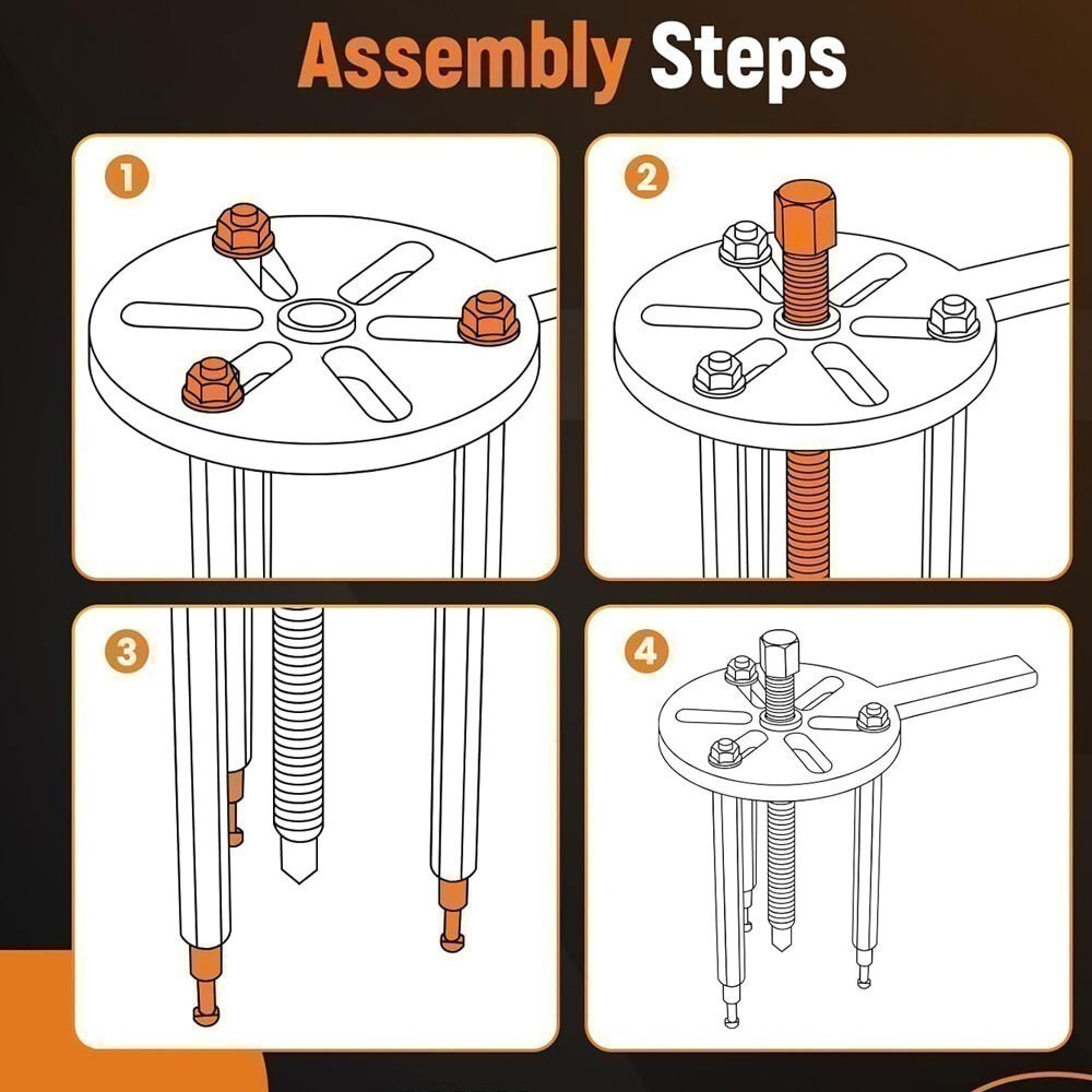 Three-jaw Puller Set 21 in1 Bearing Puller Inner Hole Three-Jaw Puller