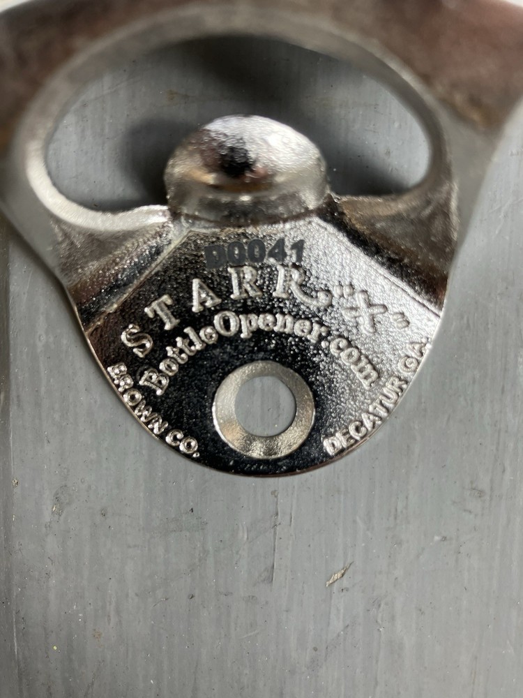 SCHLITZ STARR X WALL MOUNT BOTTLE OPENER.