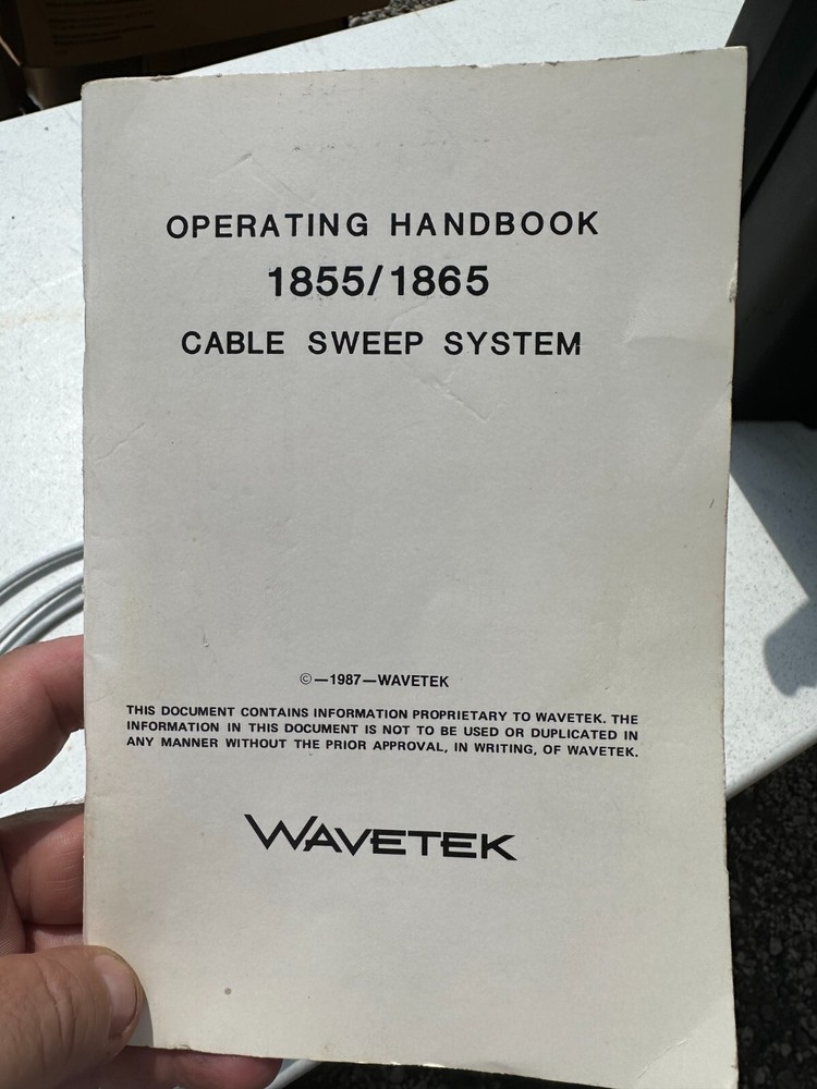 Wavetek Model 1865 CATV Sweep / Analyzer. FREE SHIPPING.