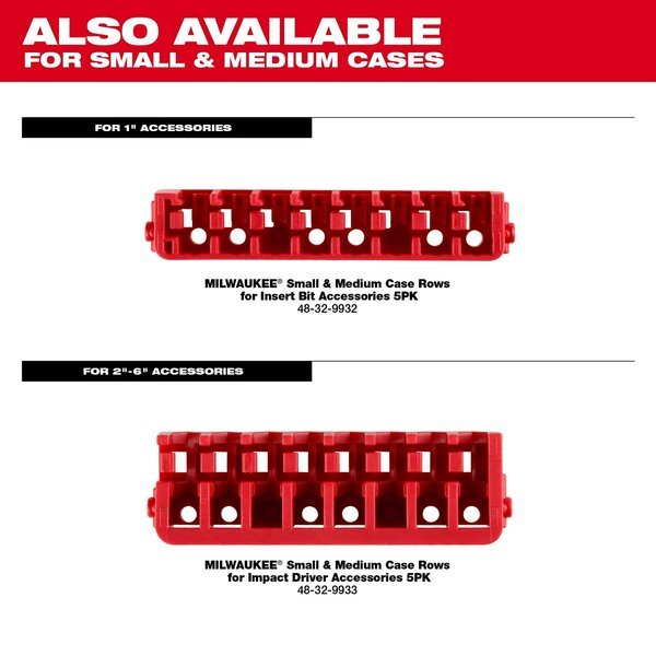 Milwaukee Tool 48-32-9921 Customizable Medium Case For Impact Driver Accessories