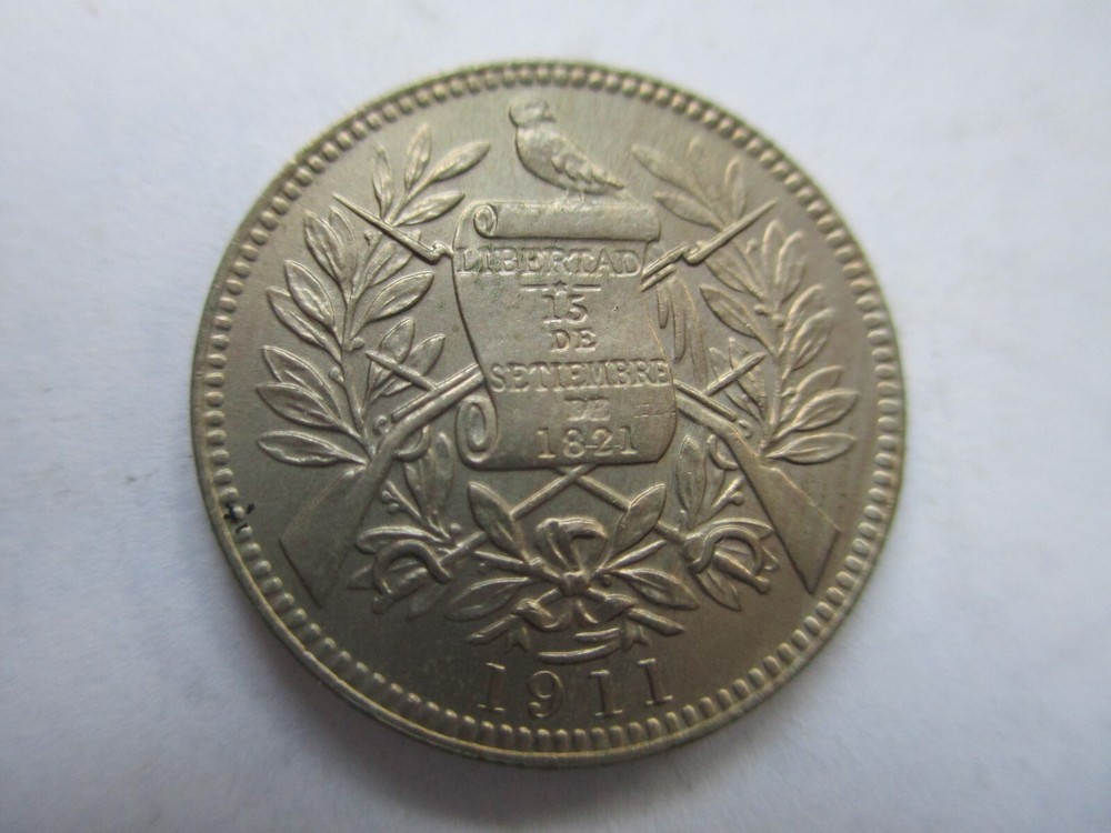 1911 Guatemala real coin unc