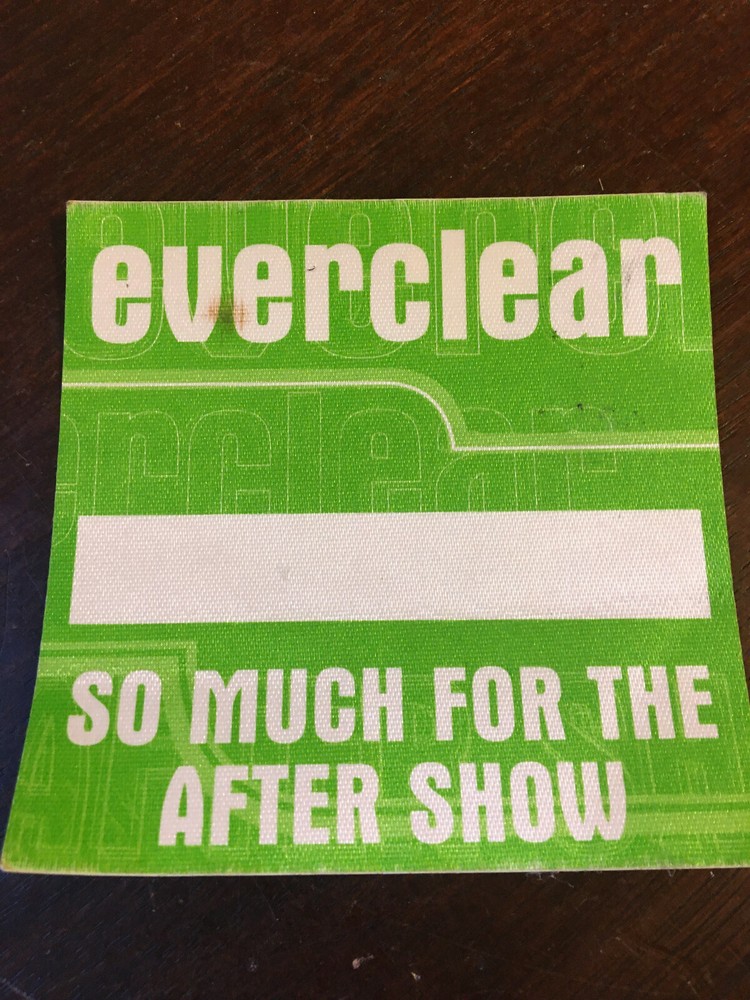 Everclear Back Stage Pass, set of 2, Unused, So Much for After the Show