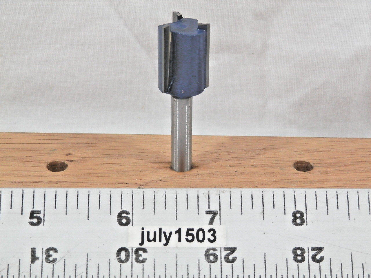 (1) NEW  5/8" D Straight Bit Carbide Tipped Router Bit 1/4" Shank 3 Flute zm