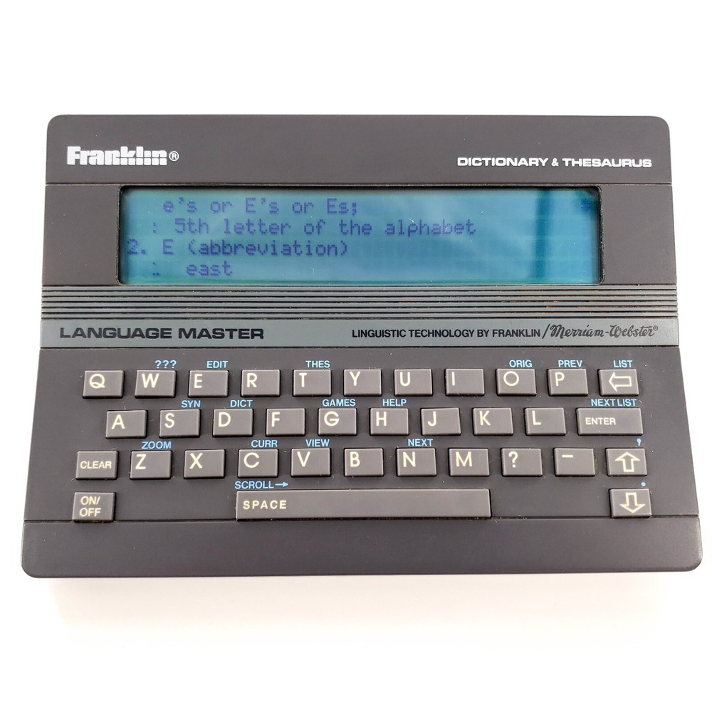 Franklin Language Master LM-2000B Dictionary Thesaurus Spellblaster II Tested