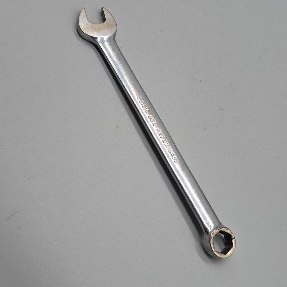 Snap-On Tools OSH16 Chrome 1/2” Combination Wrench, 6 Point USA