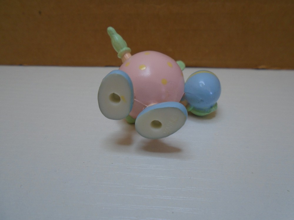 SOLID PLASTIC PINK EGG WITH BUNNY EARS 2" FIGURE UNBRANDED (MA1303A)