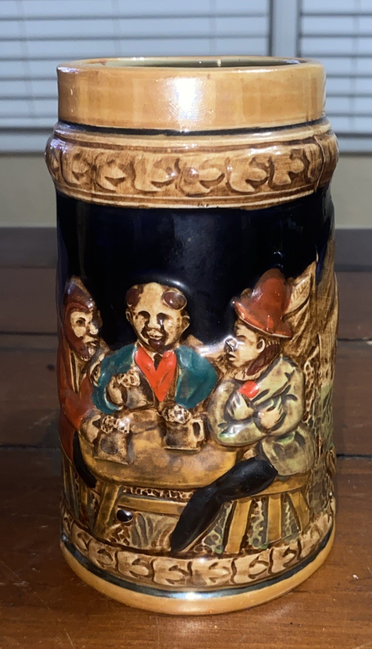 Vintage German Style Ceramic Beer Stein Mug Made in Japan