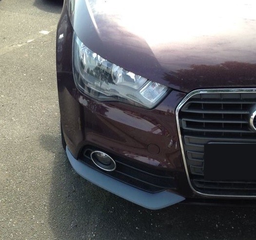 Front Bumper Spoiler Flaps Splitter Audi A1, 2010-2015, tuning