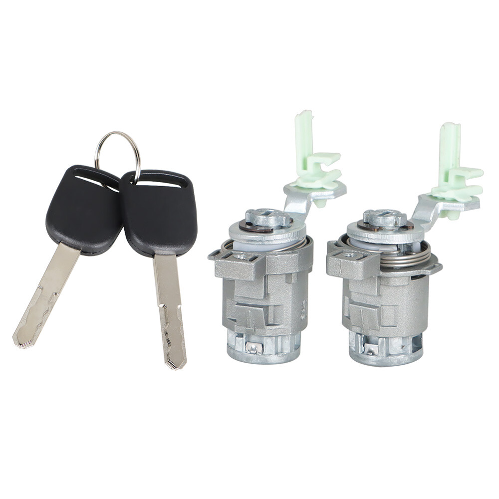 LEFT & RIGHT DRIVER SIDE DOOR LOCK CYLINDER FOR Honda Civic 2001-2005 W/2 KEY
