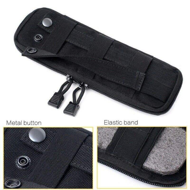 Tactical Knife Sheath Bag Molle Flashlight Holster Case Multi-Tool Nylon Pouch