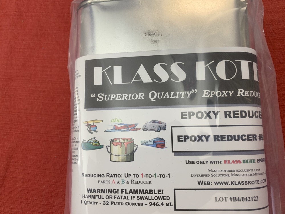Klass Kote Reducer Thinner #500 32 Ounce Quart Can