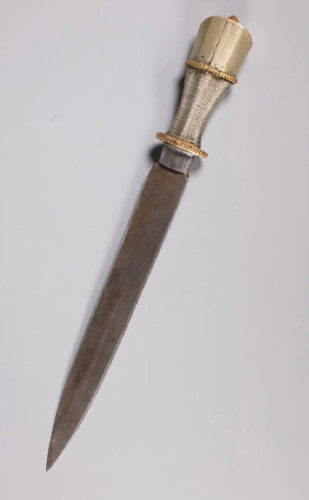 Antique Tibetan silver knife