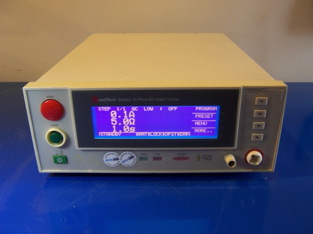 10519 QUADTECH 10 PLUS SENTRY 10 PLUS AC HIPOT TESTER