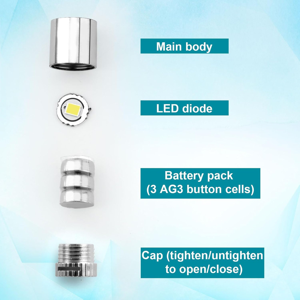 BTFO 10Pcs Micro Led Lights, Battery Powered Tiny Led Lights Small Mini