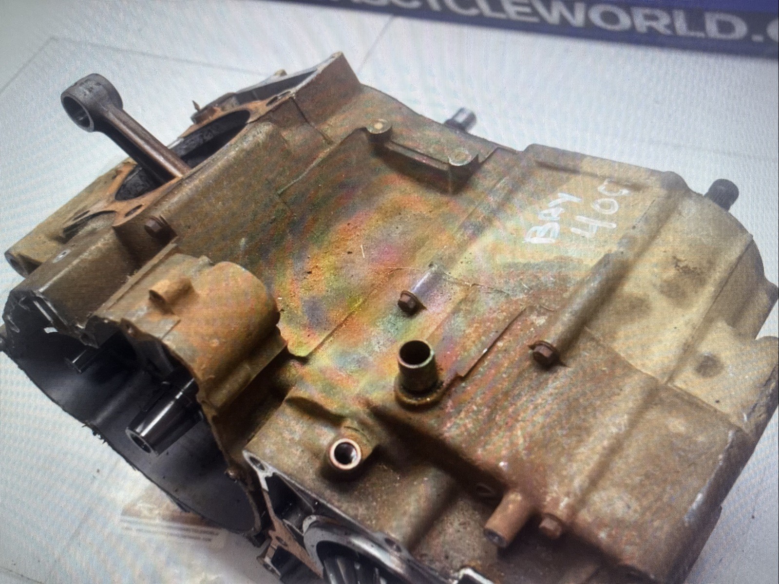 E3-1 LOWER ENGINE MOTOR CRANK 98 KAWASAKI BAYOU KLF 400 2x4 FREE US SHIP